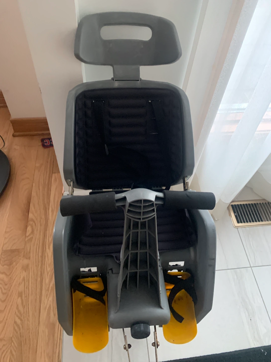 Grey Child Bike Seat Carrier
