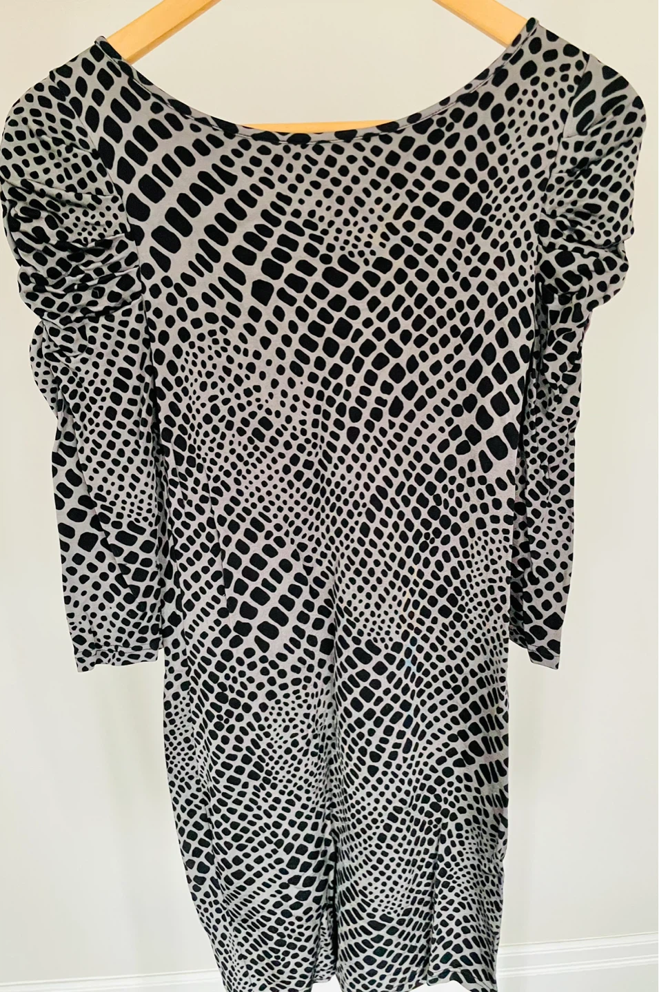 Esprit Women's Snake Print Ruched Sleeve Dress - photo 2