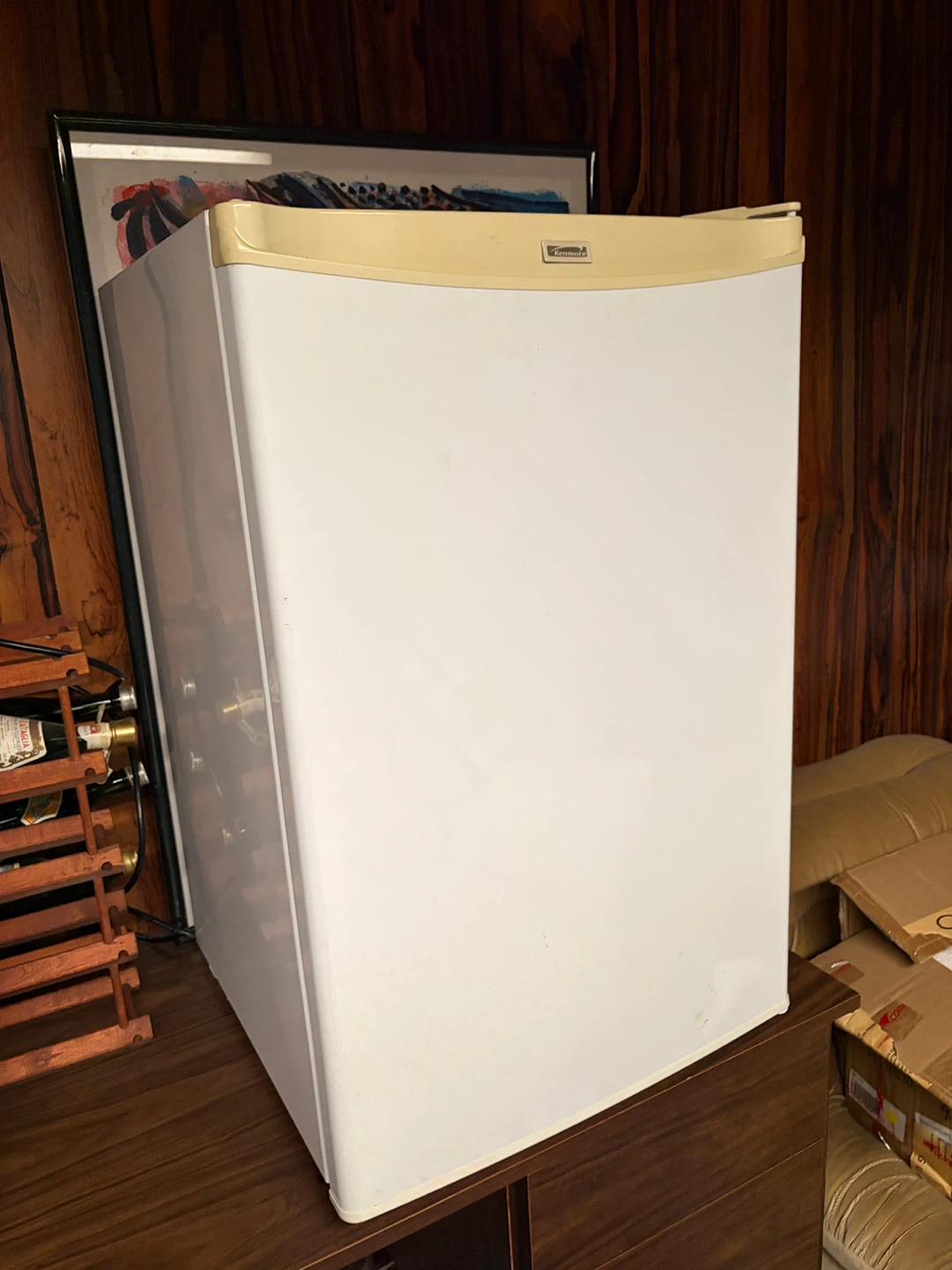 White Compact Refrigerator