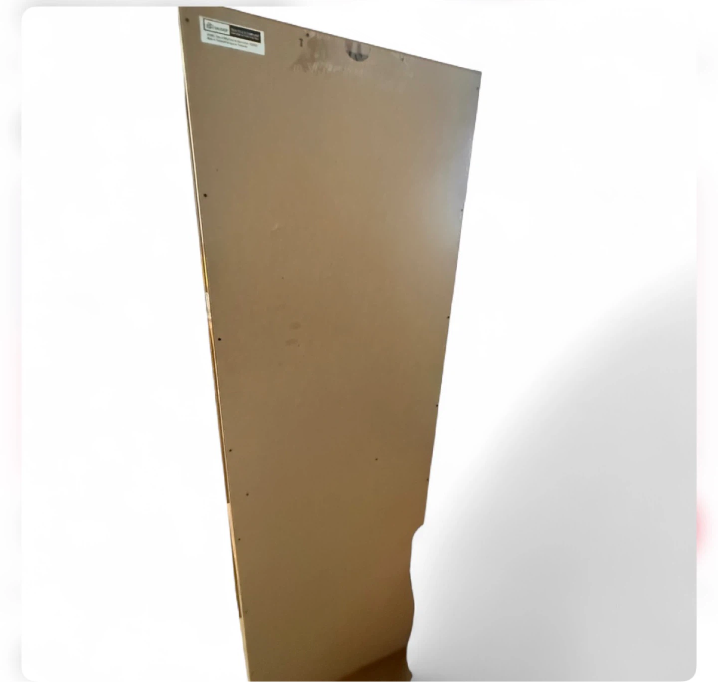 Tall Oak Wood Cabinet with Shelves - photo 4