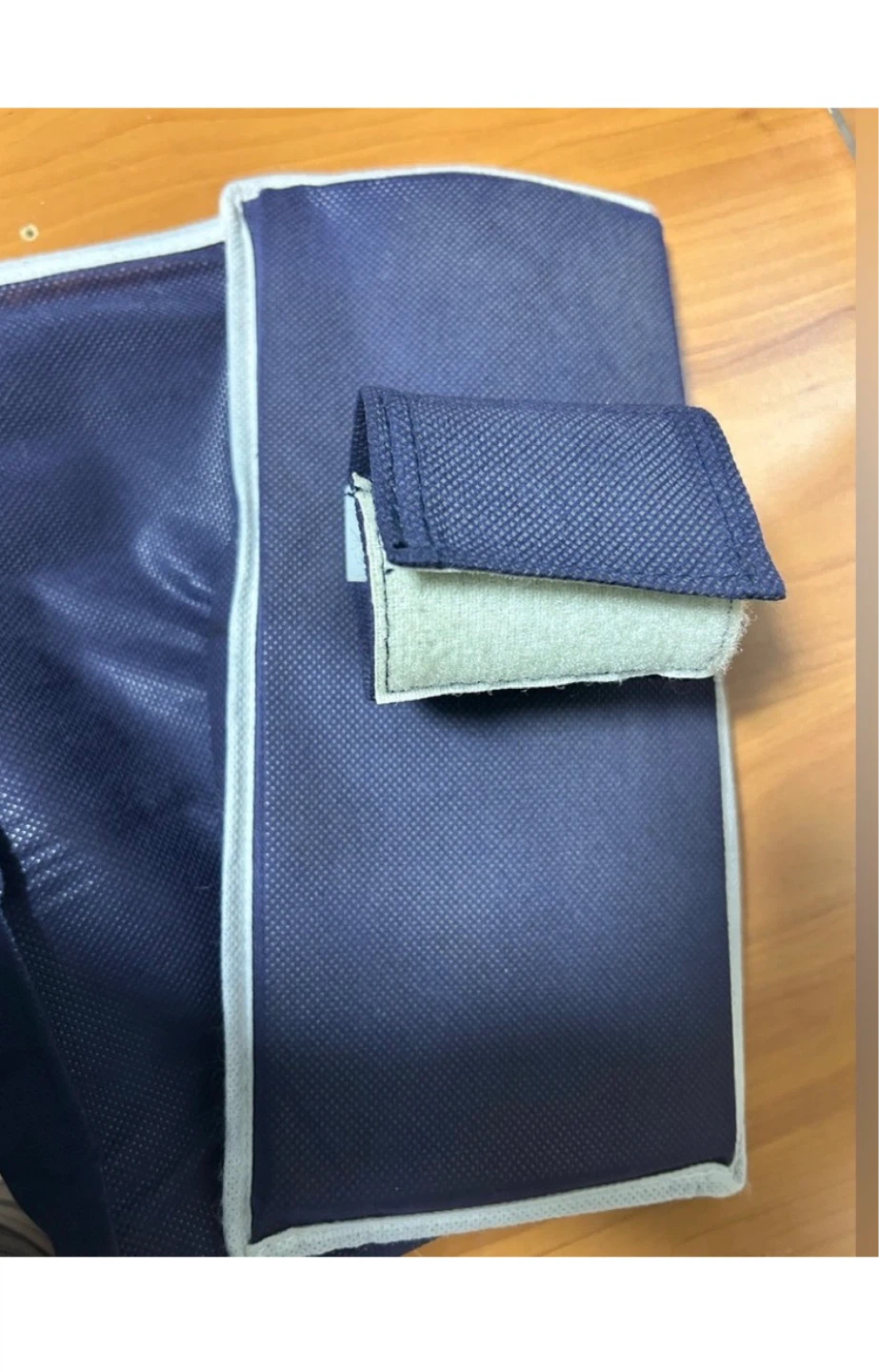 Hanging Closet Organizer 10 Shelf Foldable Storage Navy - photo 4