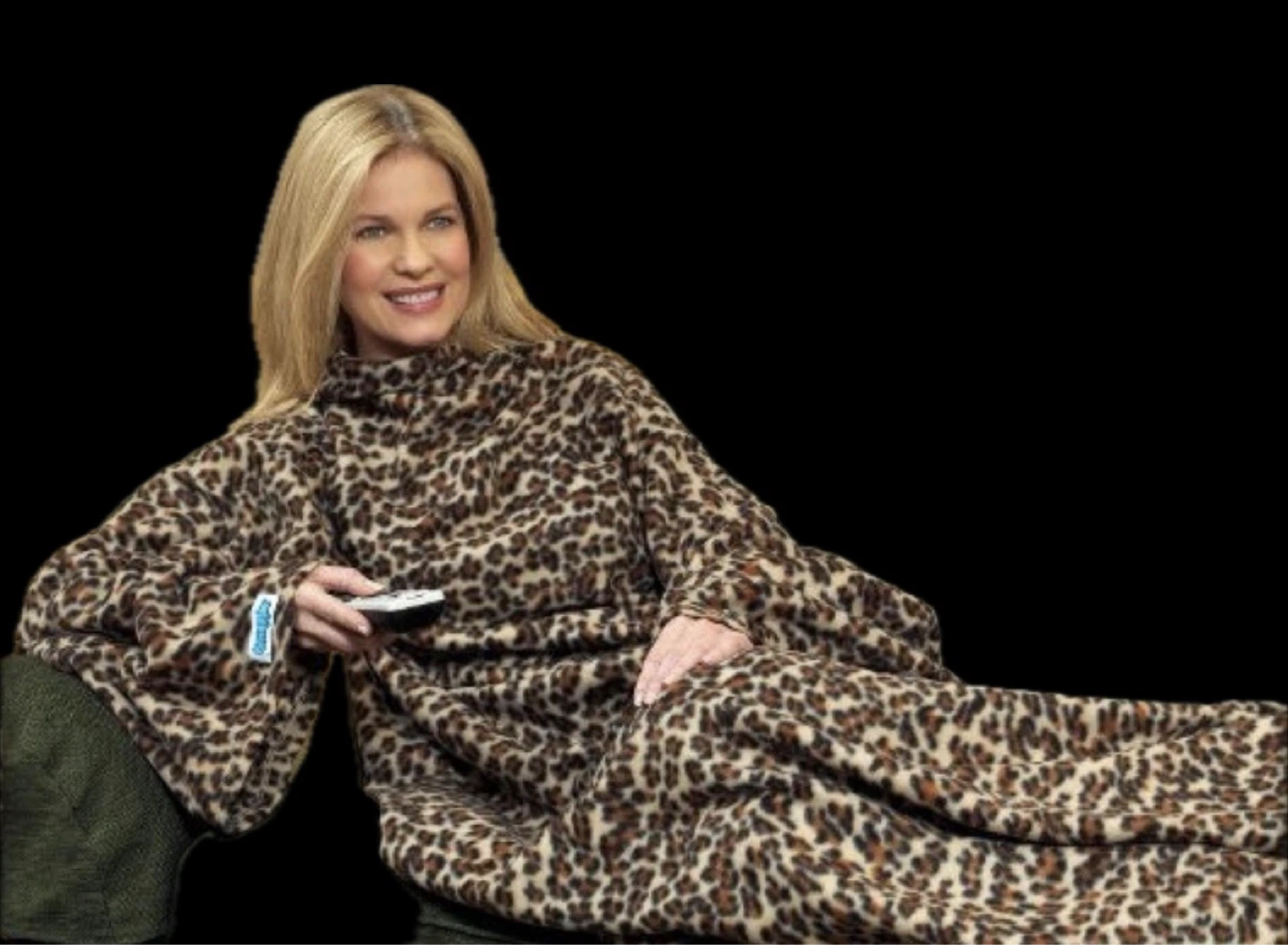 New Leopard Print Snuggie Wearable Blanket