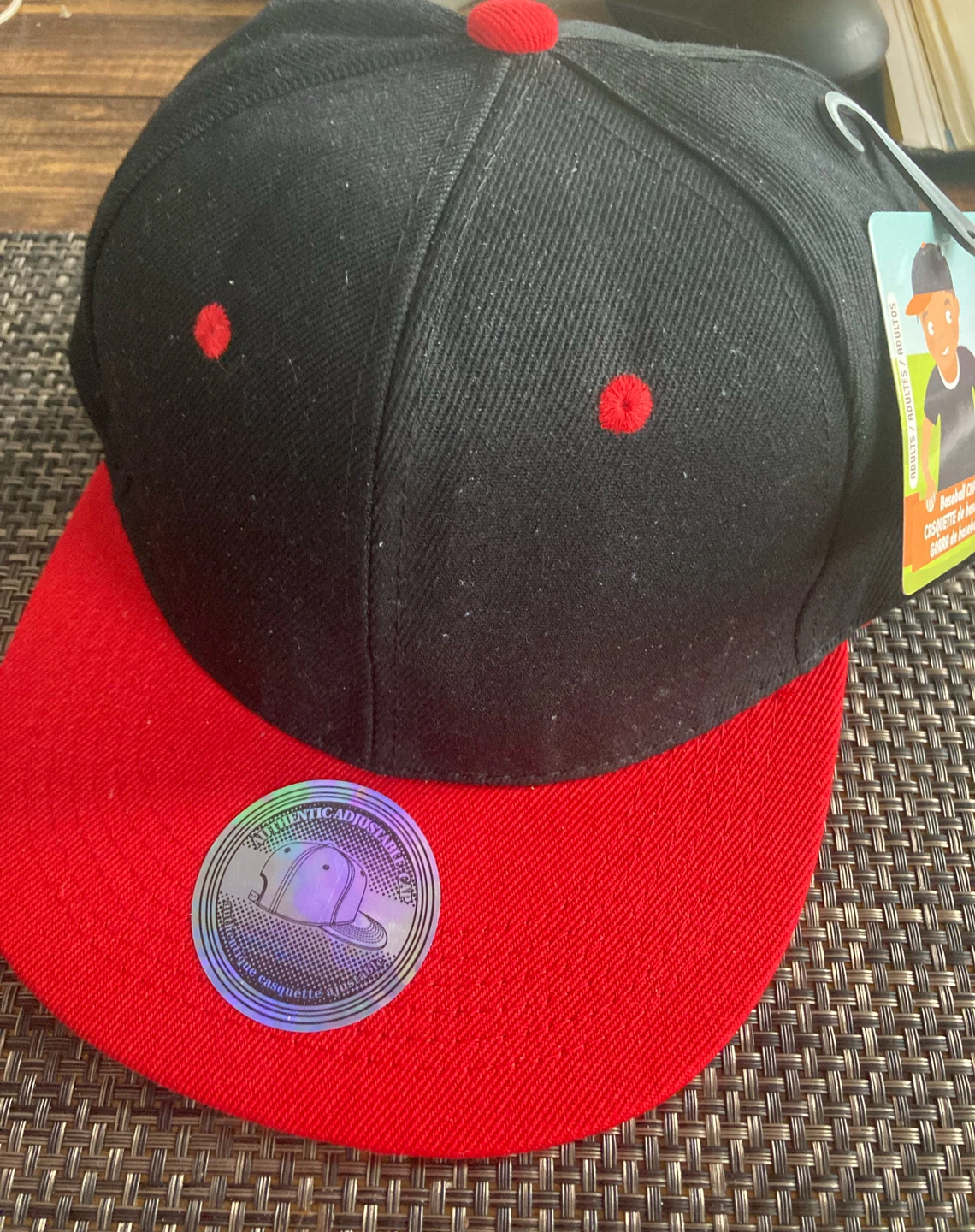 New Black and Red Baseball Cap - photo 2