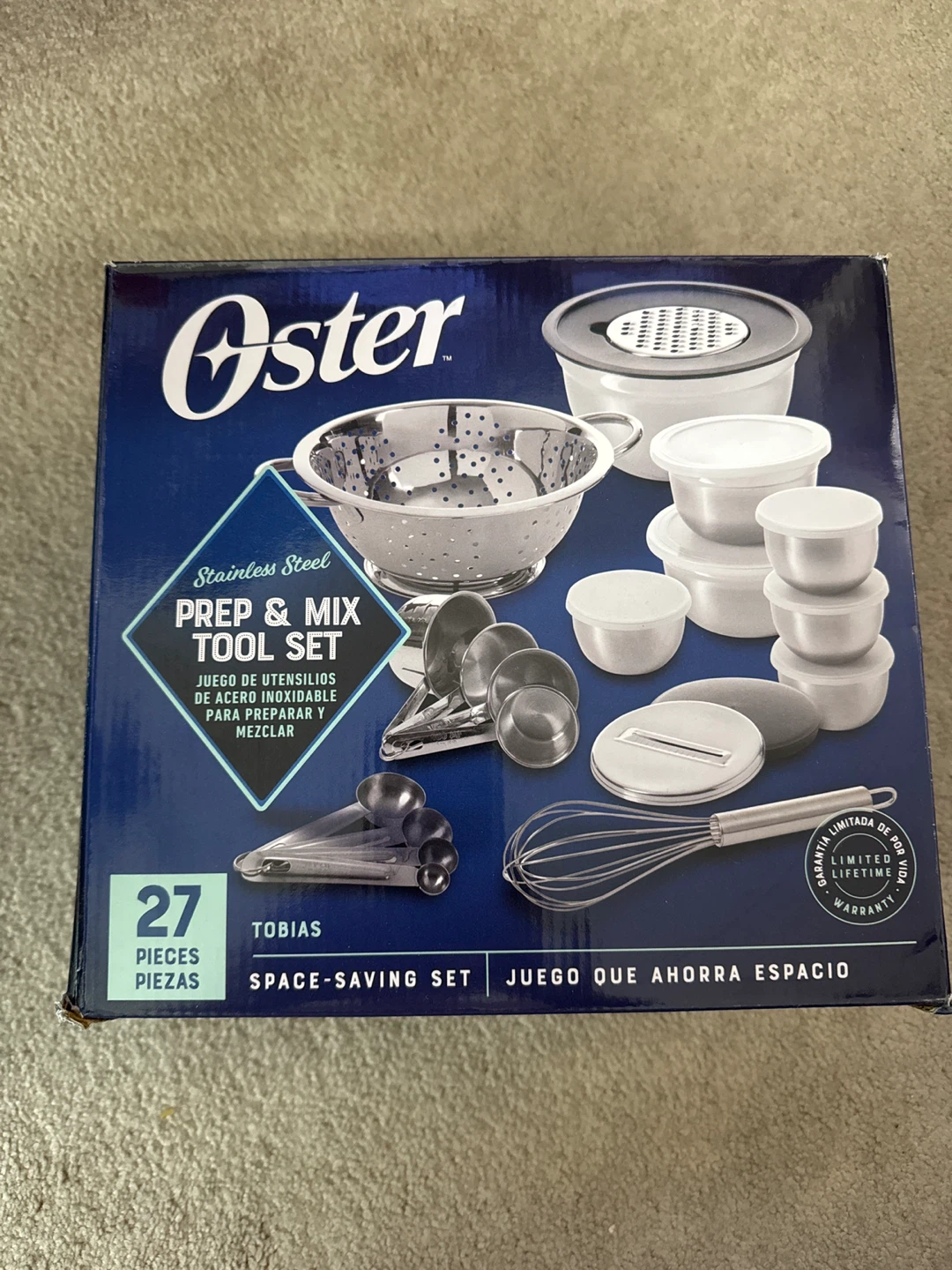 Oster 27-Piece Stainless Steel Prep & Mix Tool Set