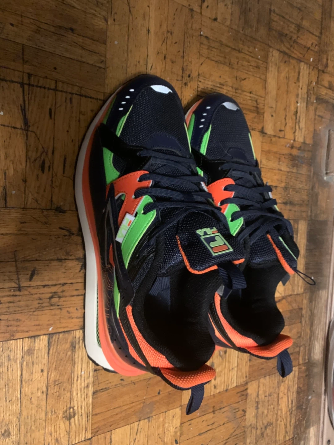 Fila Running Shoes Navy/Orange/Green