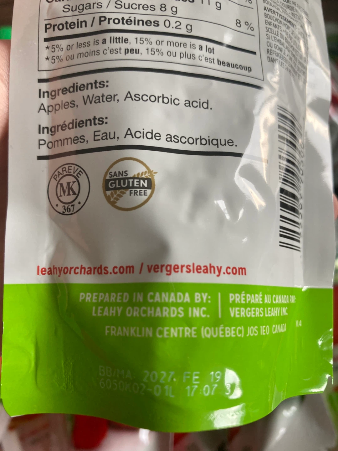 23 Applesnax au naturel Fruit Snack Pouches (90g) - photo 3