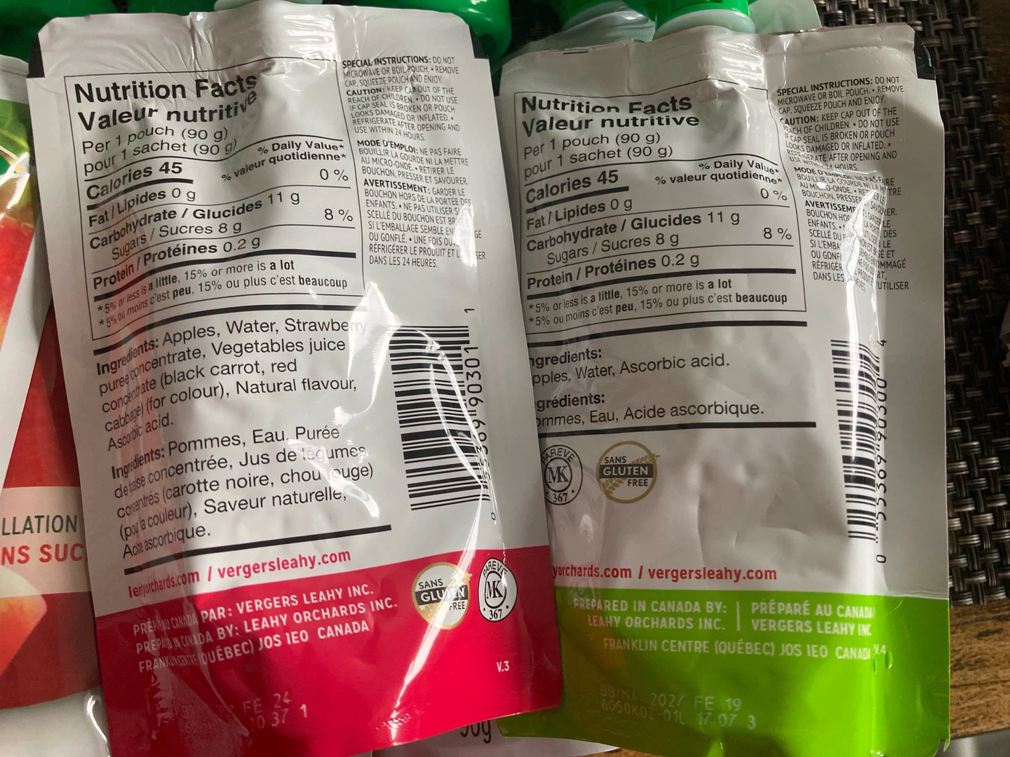 23 Applesnax au naturel Fruit Snack Pouches (90g) - photo 2