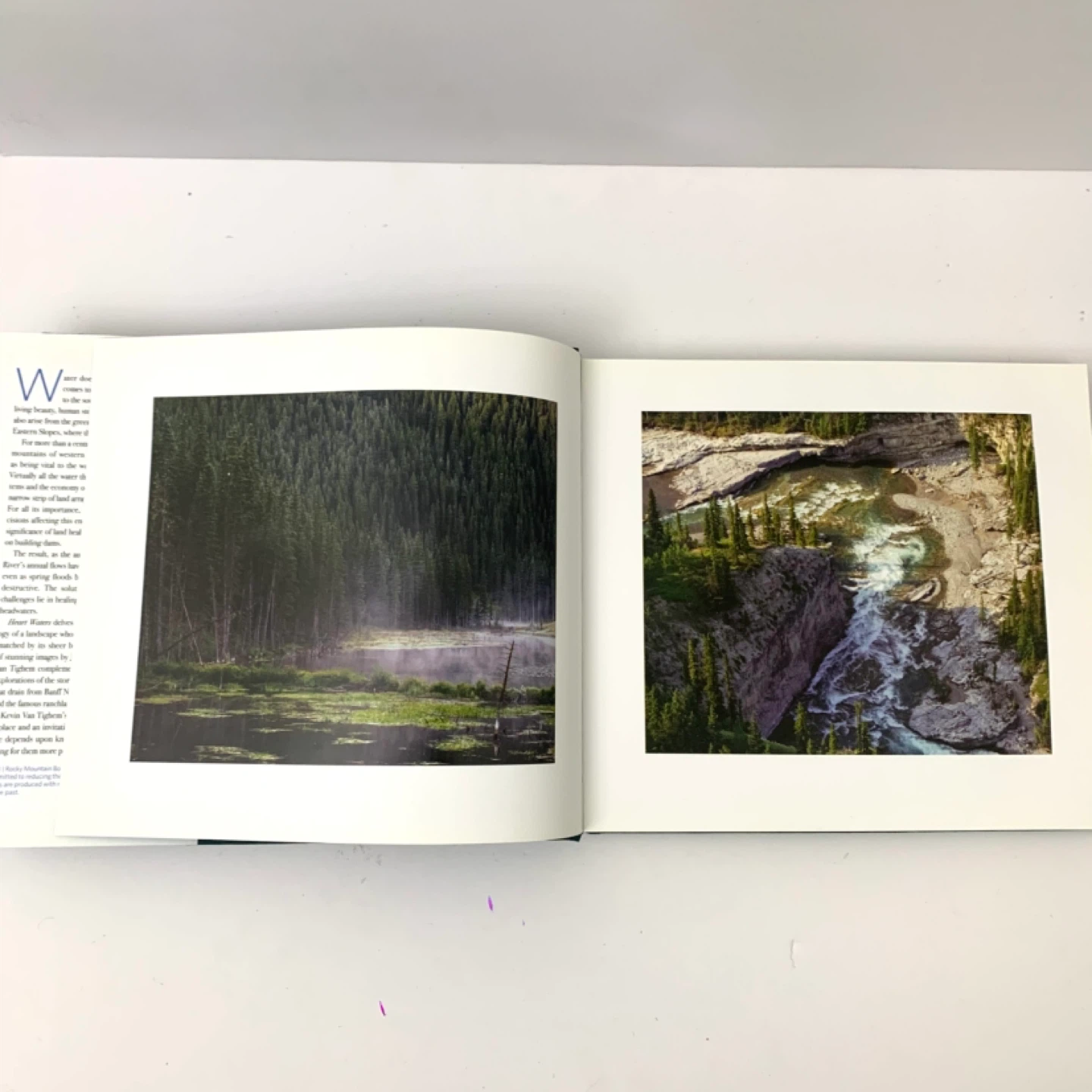 Bow River Book Heart Waters Photography Nature Hardcover Books - photo 3