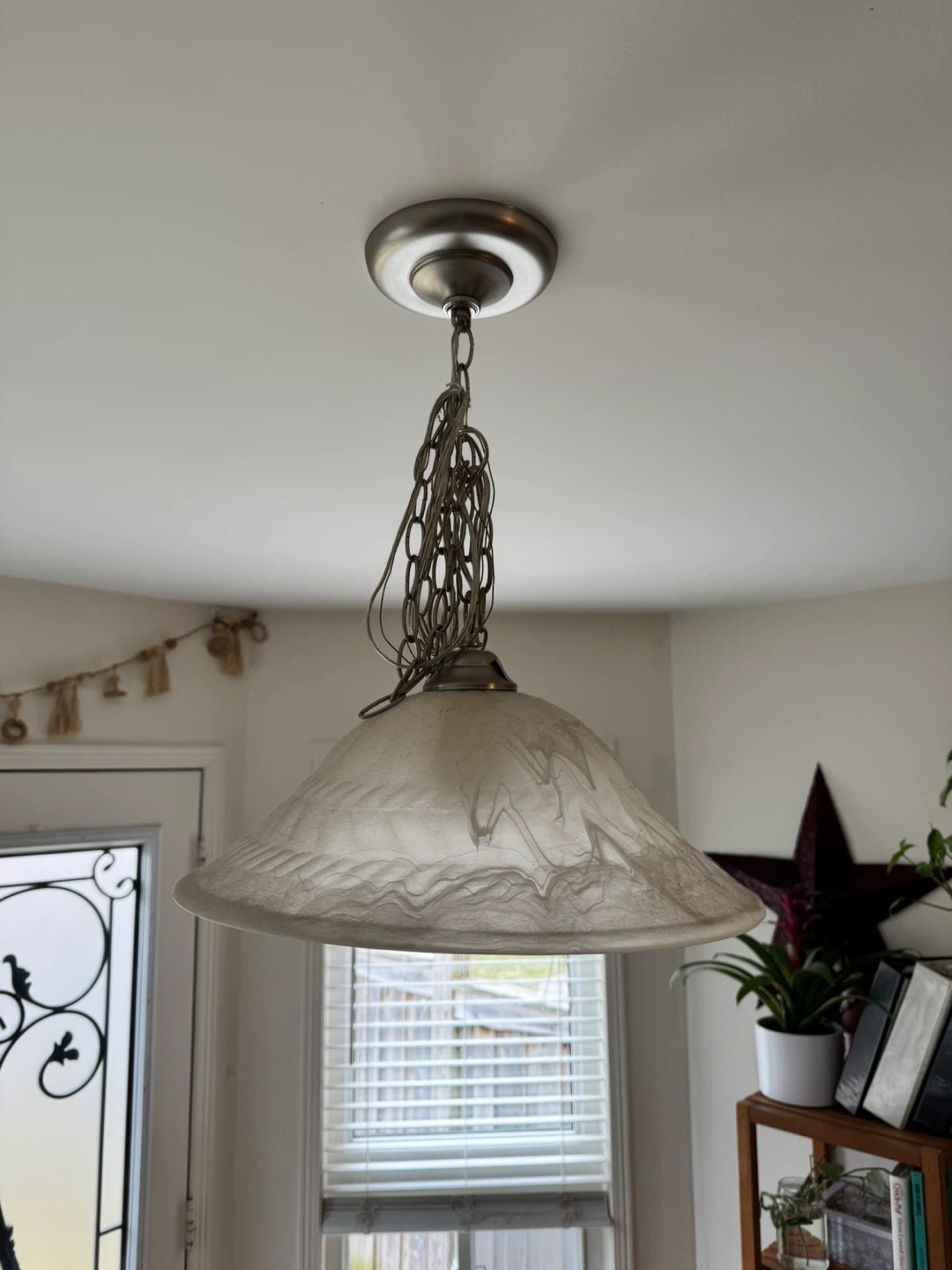 🌱2 Frosted Glass Pendant Light Fixture🌱