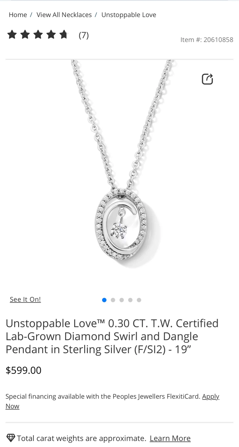 Diamond necklace