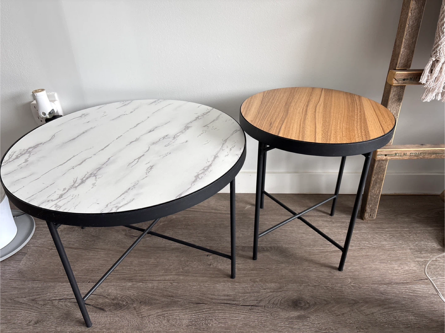 Little coffee tables - Marble & Wood Look interchangeable