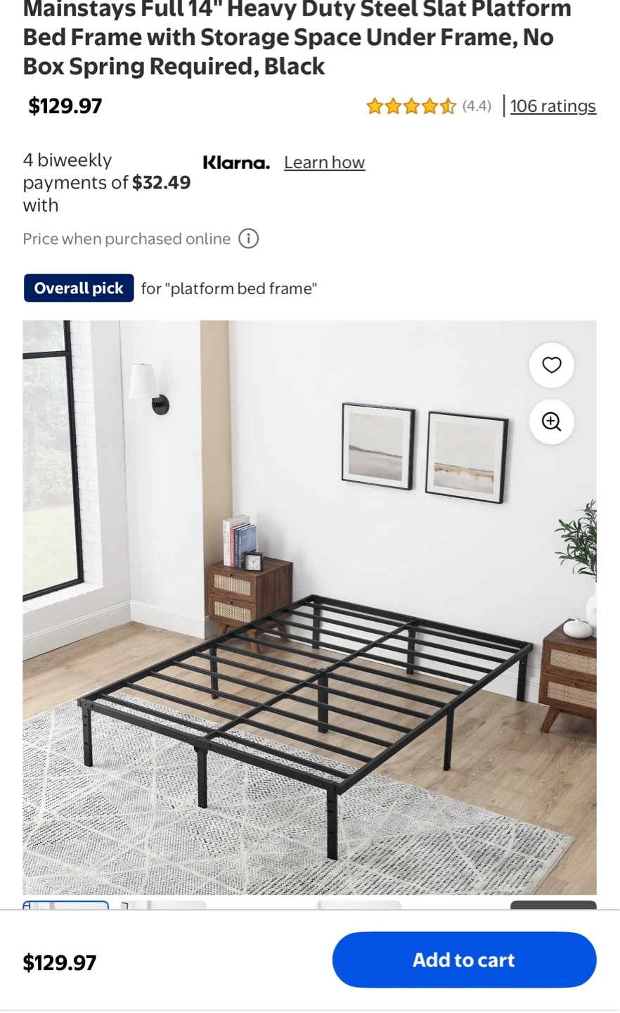 Queen metal frame
