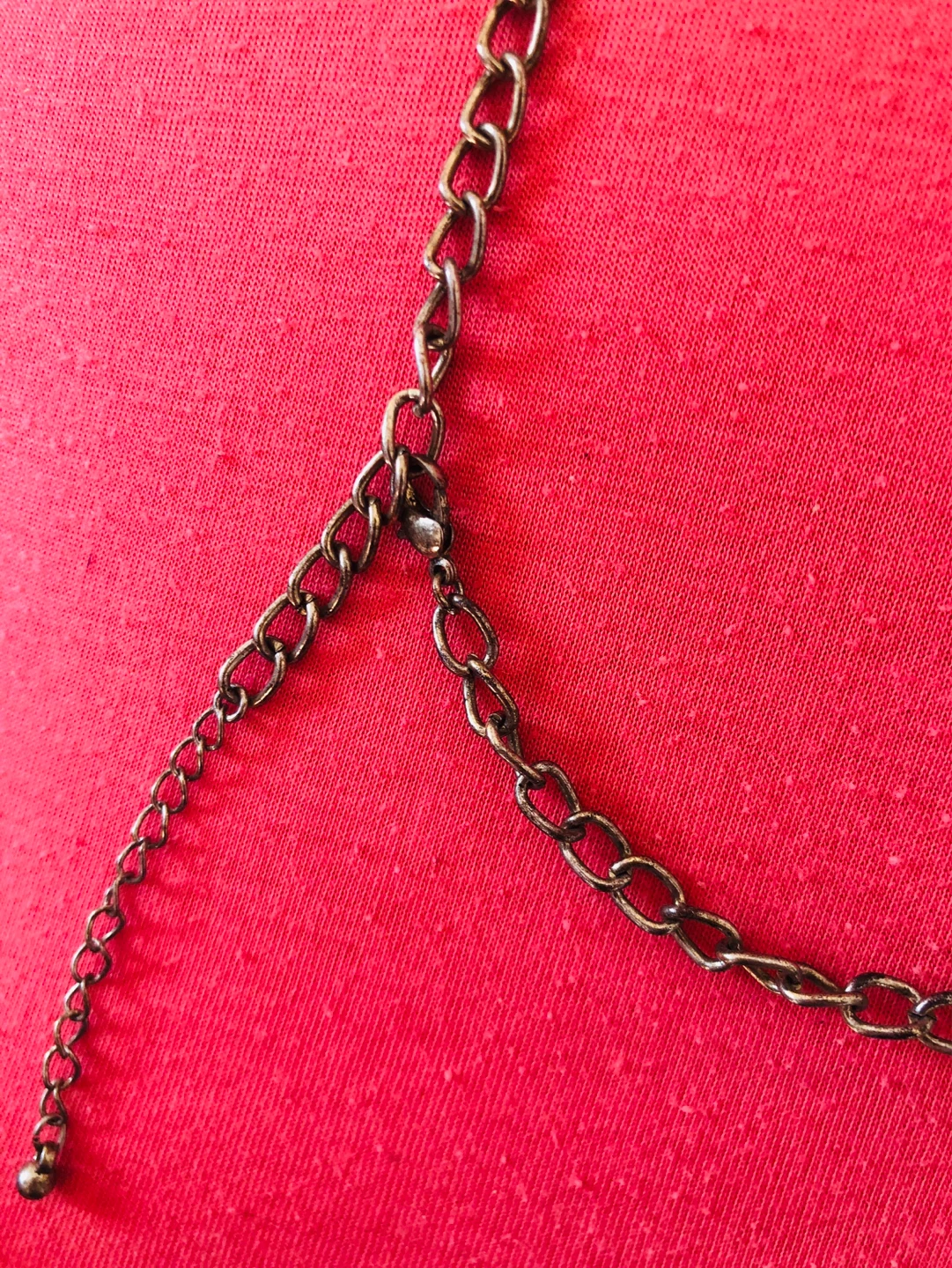 Chunky Dark Brown Teardrop Statement Necklace - photo 3