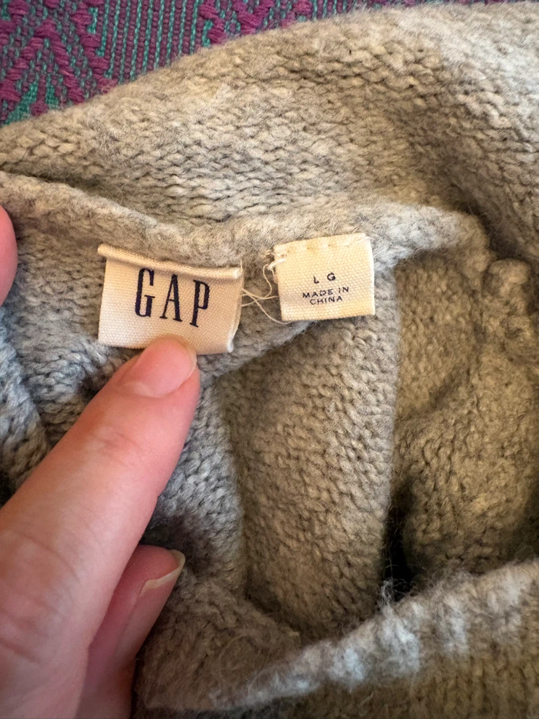 GAP Grey Turtleneck Sweater - photo 3