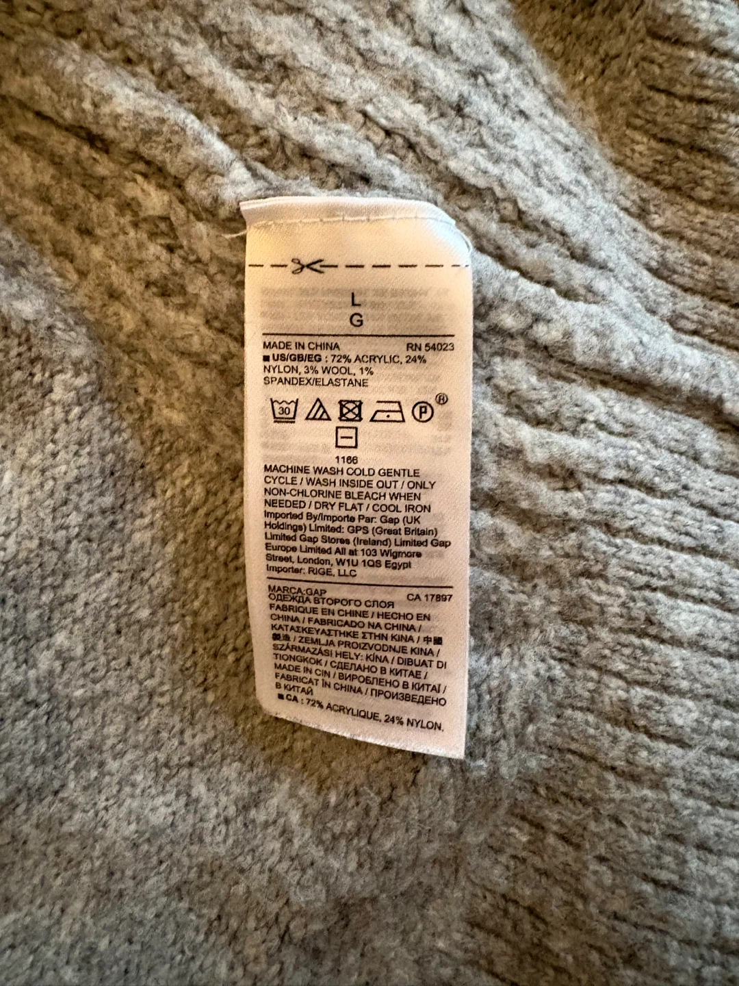 GAP Grey Turtleneck Sweater - photo 2