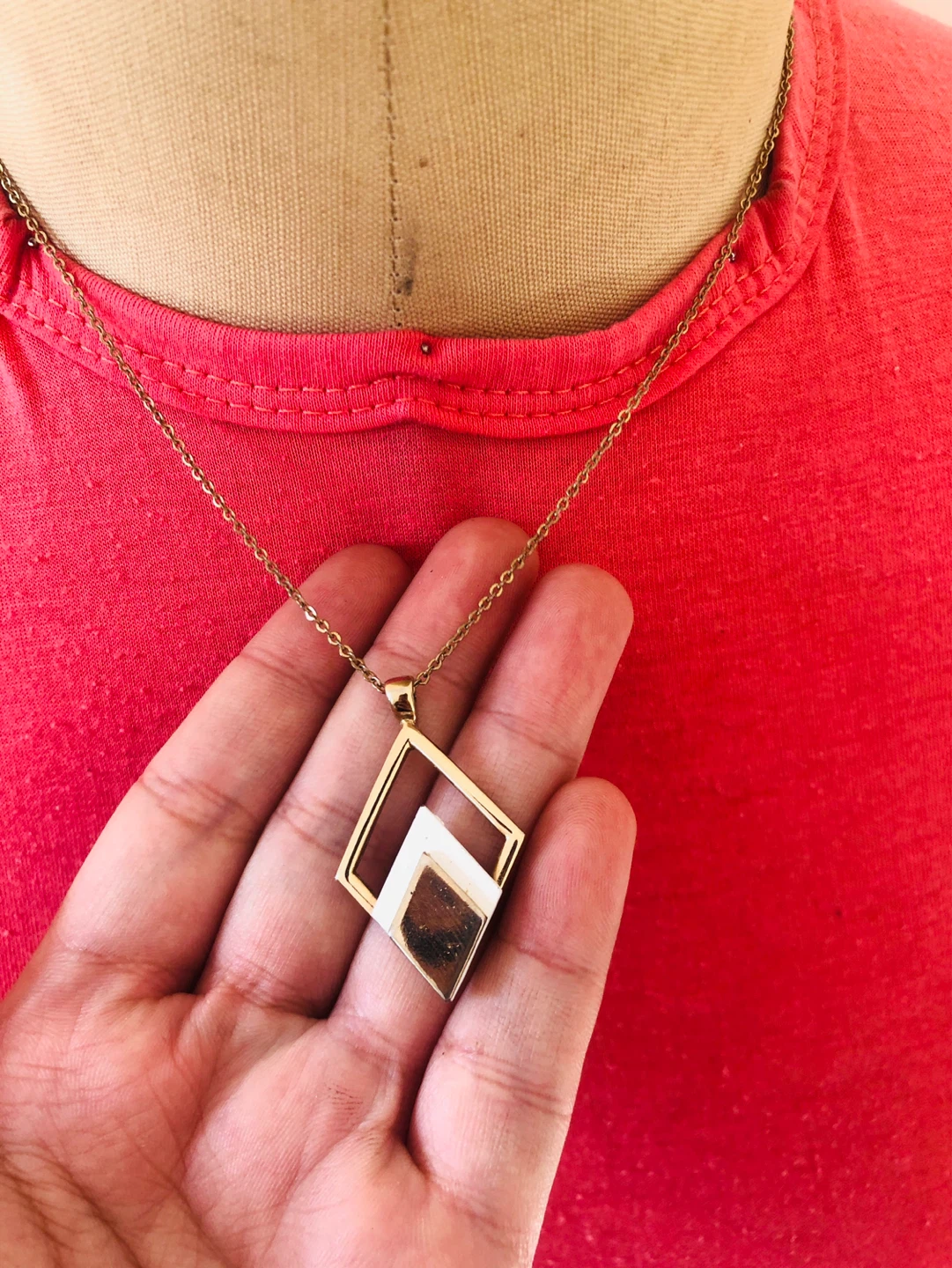 Geometric Pendant Necklace - photo 2