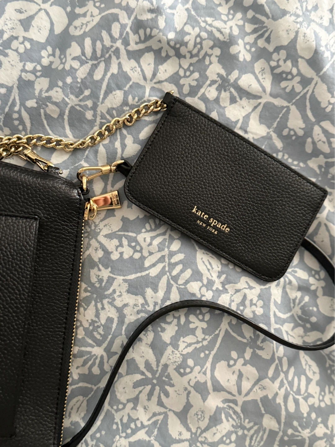 Kate Spade Black Leather Mini Purse Bag with Cardholder - photo 4