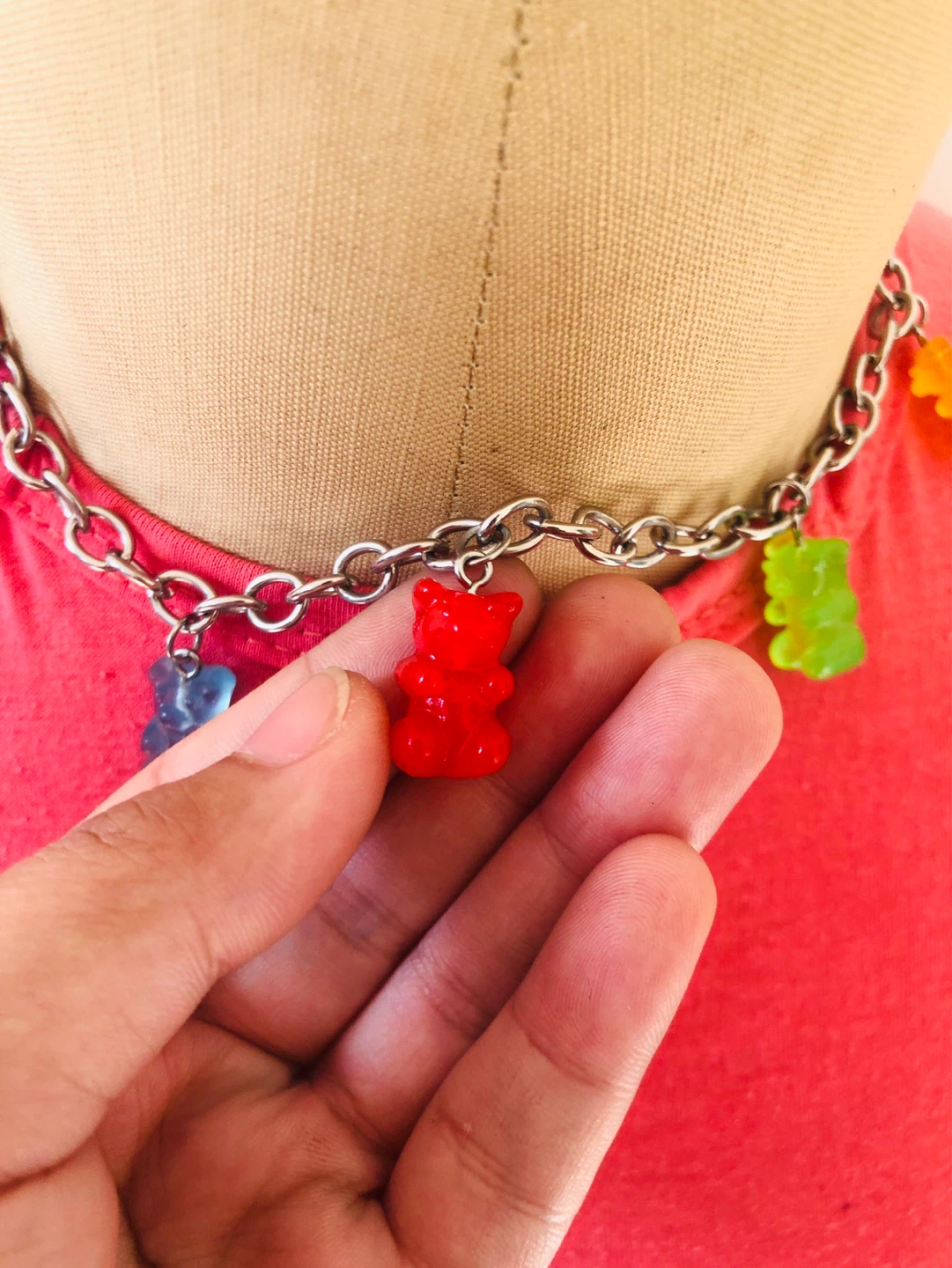 Gummy Bear Charm Necklace - photo 2