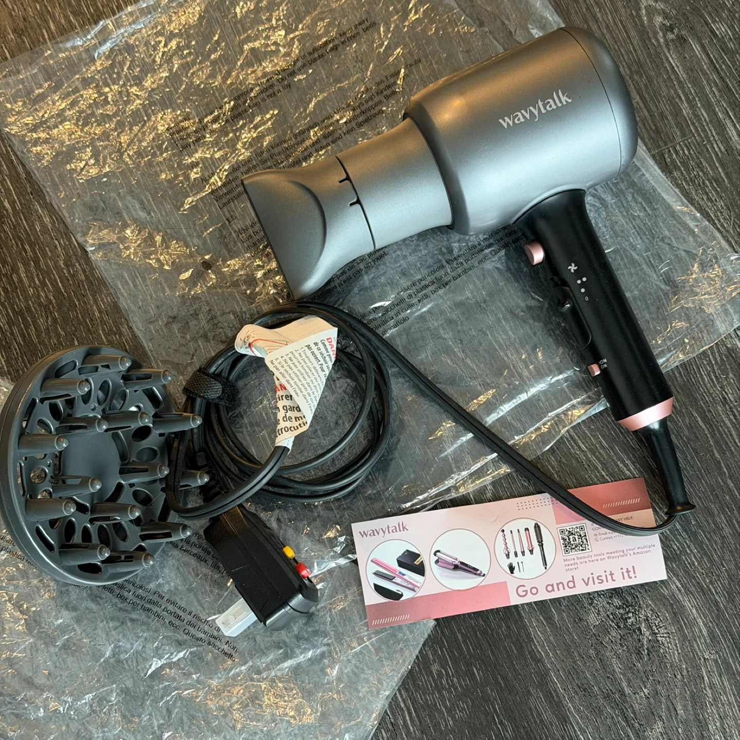 Wavytalk Hair Blow Dryer with Diffuser
