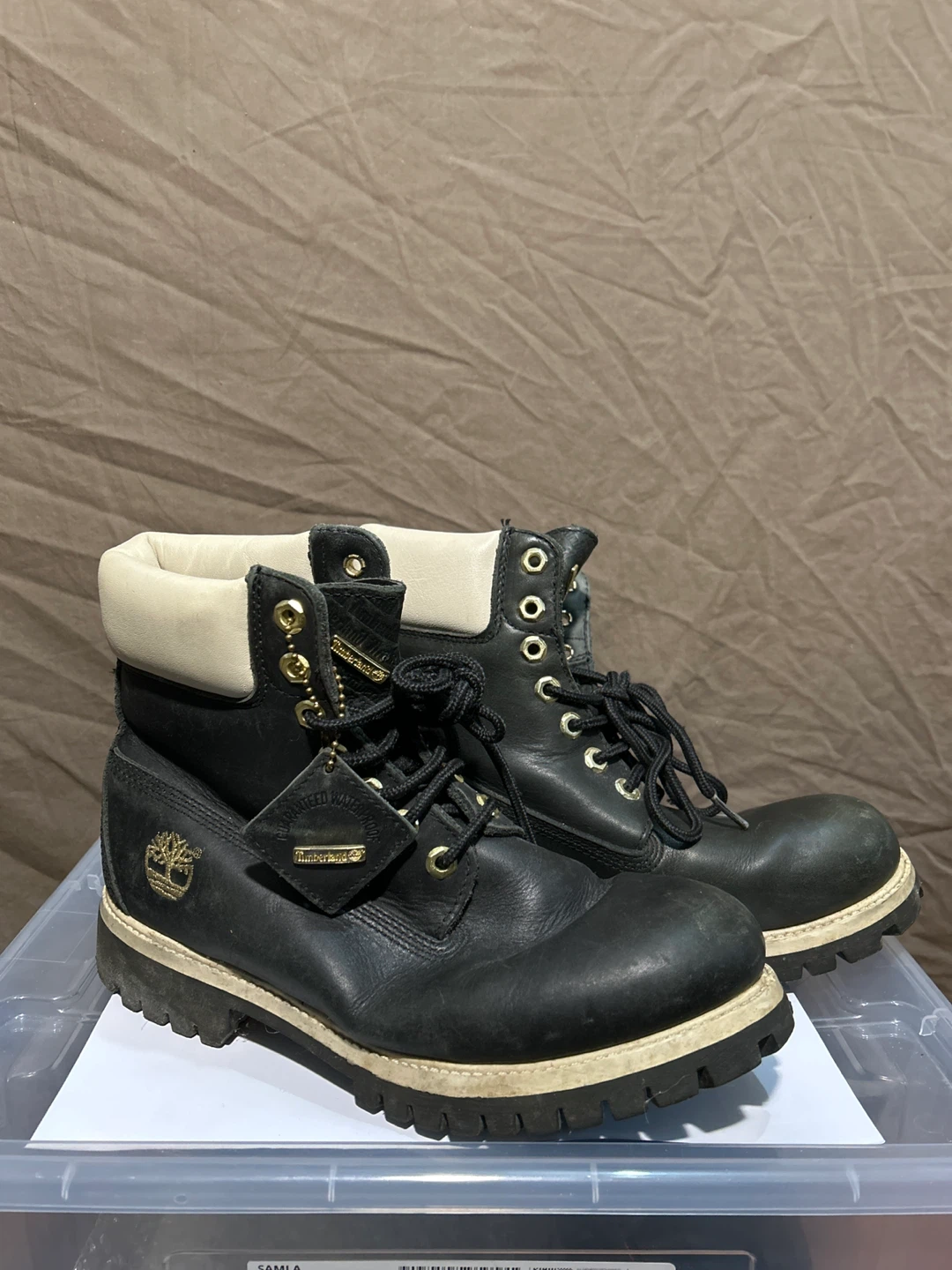 M Timberland Boots Black Size 7-7.5