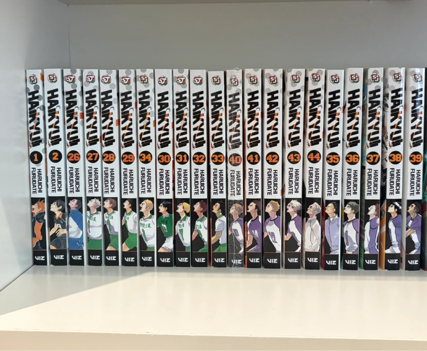 Haikyu!! Manga Volumes 1-2, 26-29, 30-39, 40-44