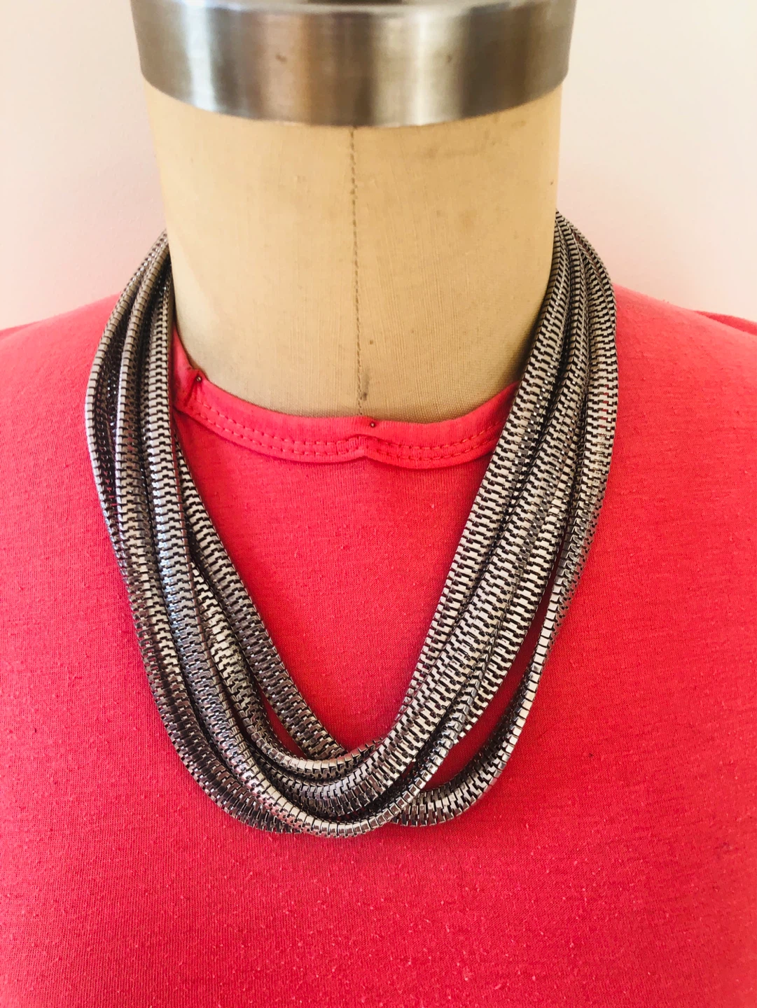 Multi-strand Snake Chain Necklace