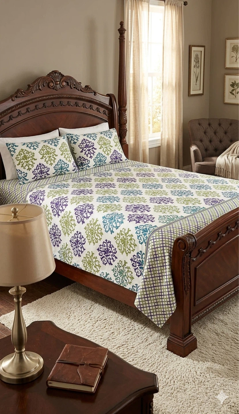 Floral Bedding Set with 2 Pillowcases - photo 4
