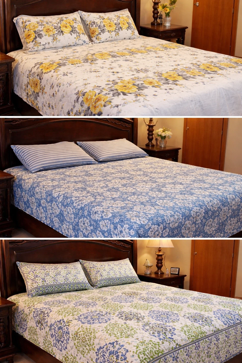 Floral Bedding Set with 2 Pillowcases - photo 3