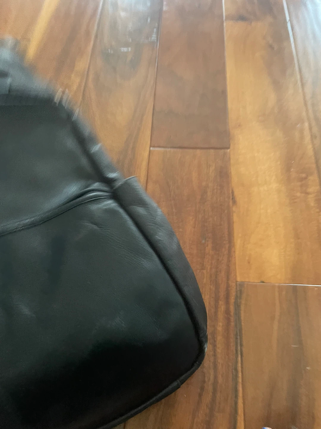 Black Leather Backpack