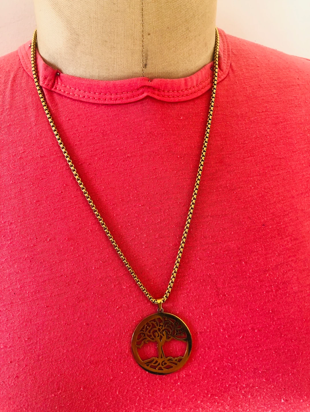 Gold Tree of Life Pendant Necklace