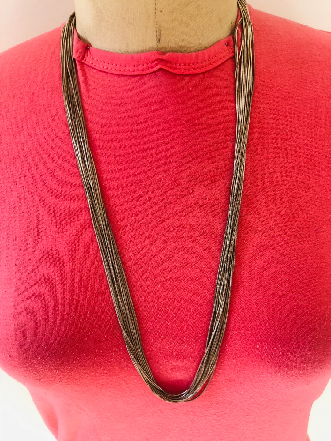 Multi-strand layered necklace