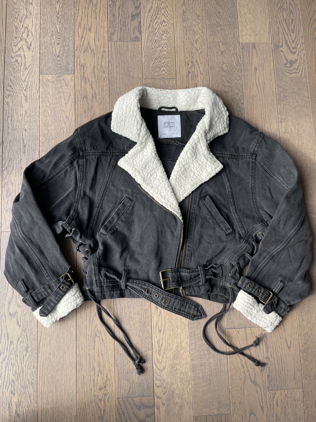 Z1975 DENIM Sherpa Lined Denim Jacket, Size S
