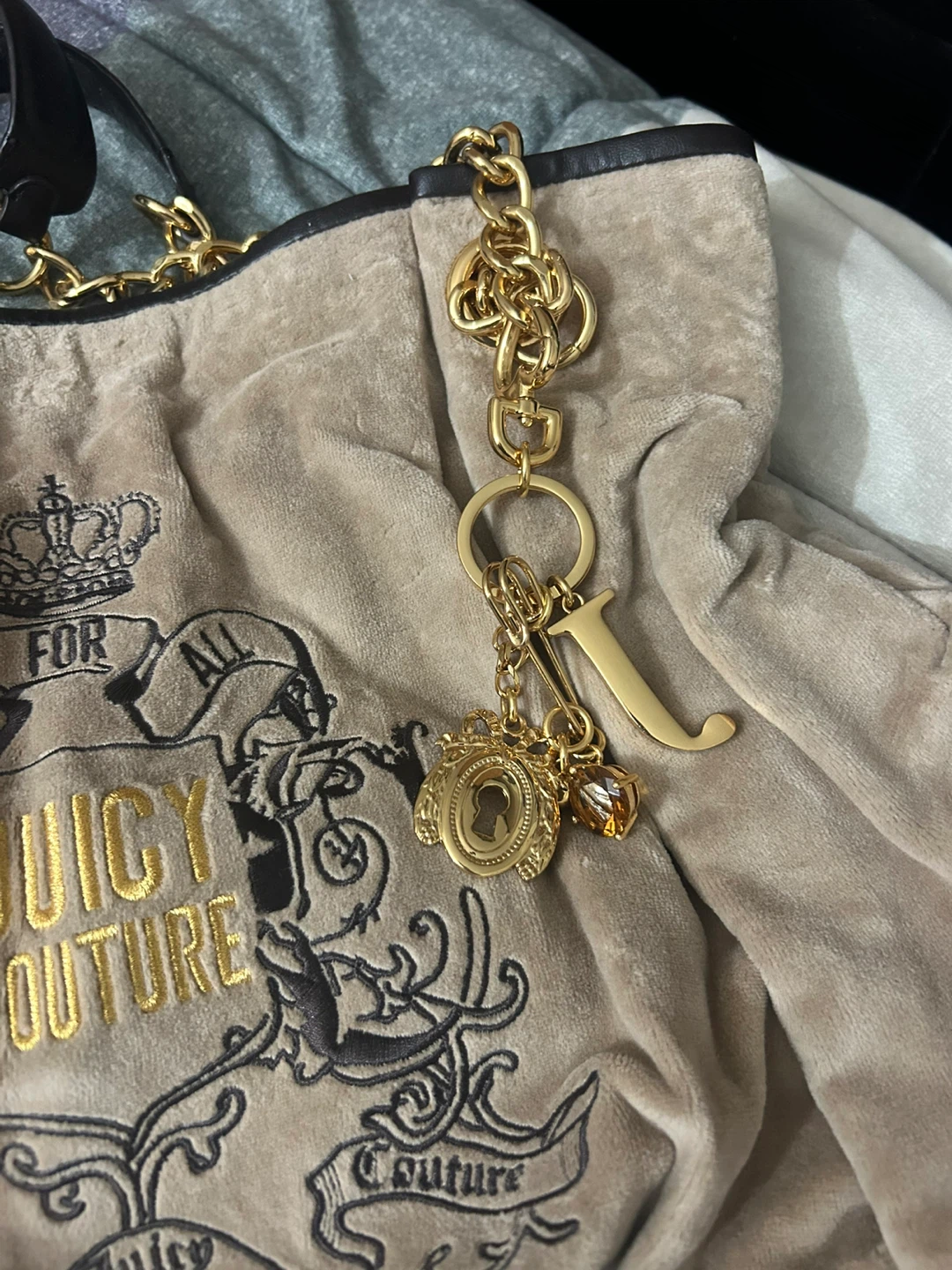 Juicy Couture Velour Tote Bag with Charms - photo 2