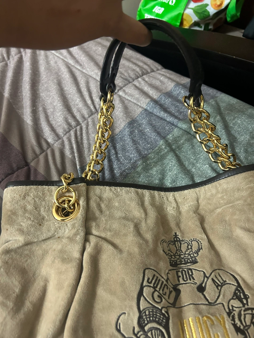 Juicy Couture Velour Tote Bag with Charms - photo 4