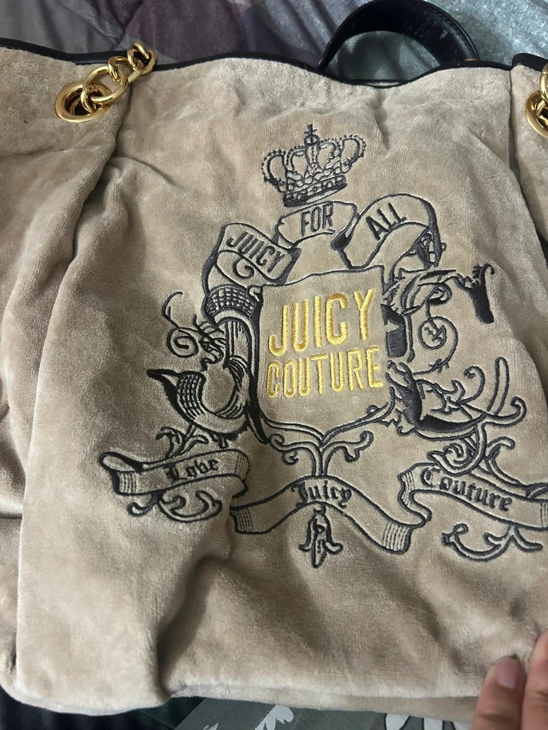 Juicy Couture Velour Tote Bag with Charms - photo 3