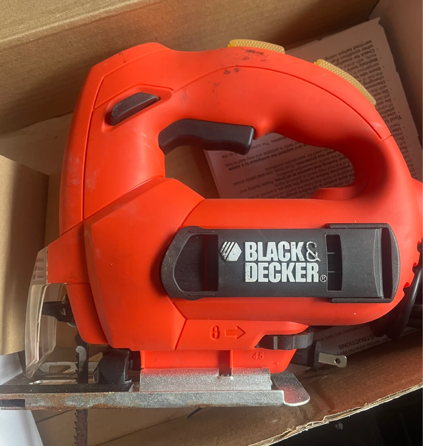 Black & Decker Orange Jigsaw
