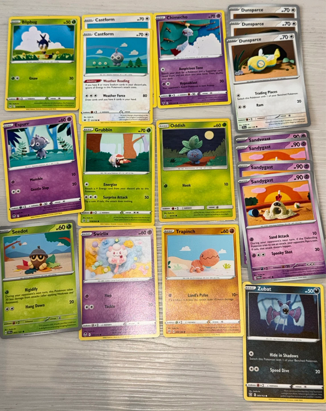 Asako Ito and yuka morii Pokémon cards