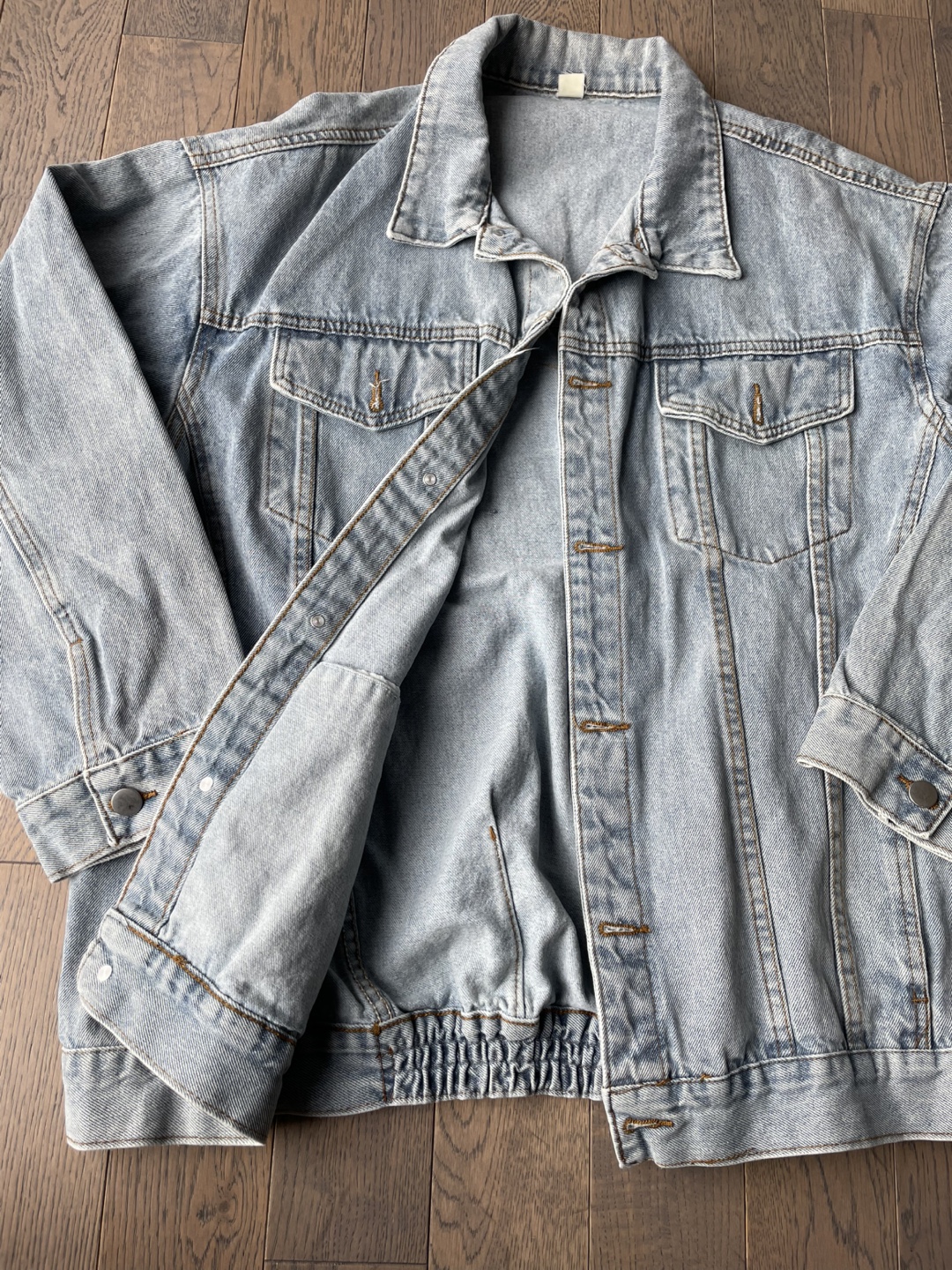 Light Wash Denim Jacket, L - photo 3
