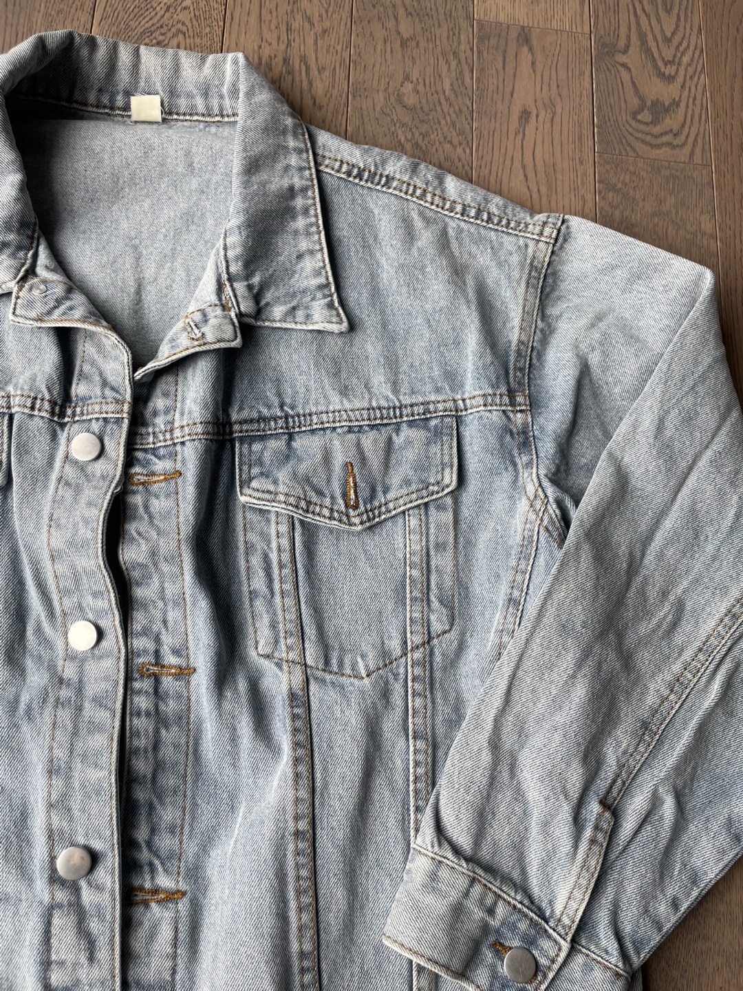 Light Wash Denim Jacket, L - photo 4