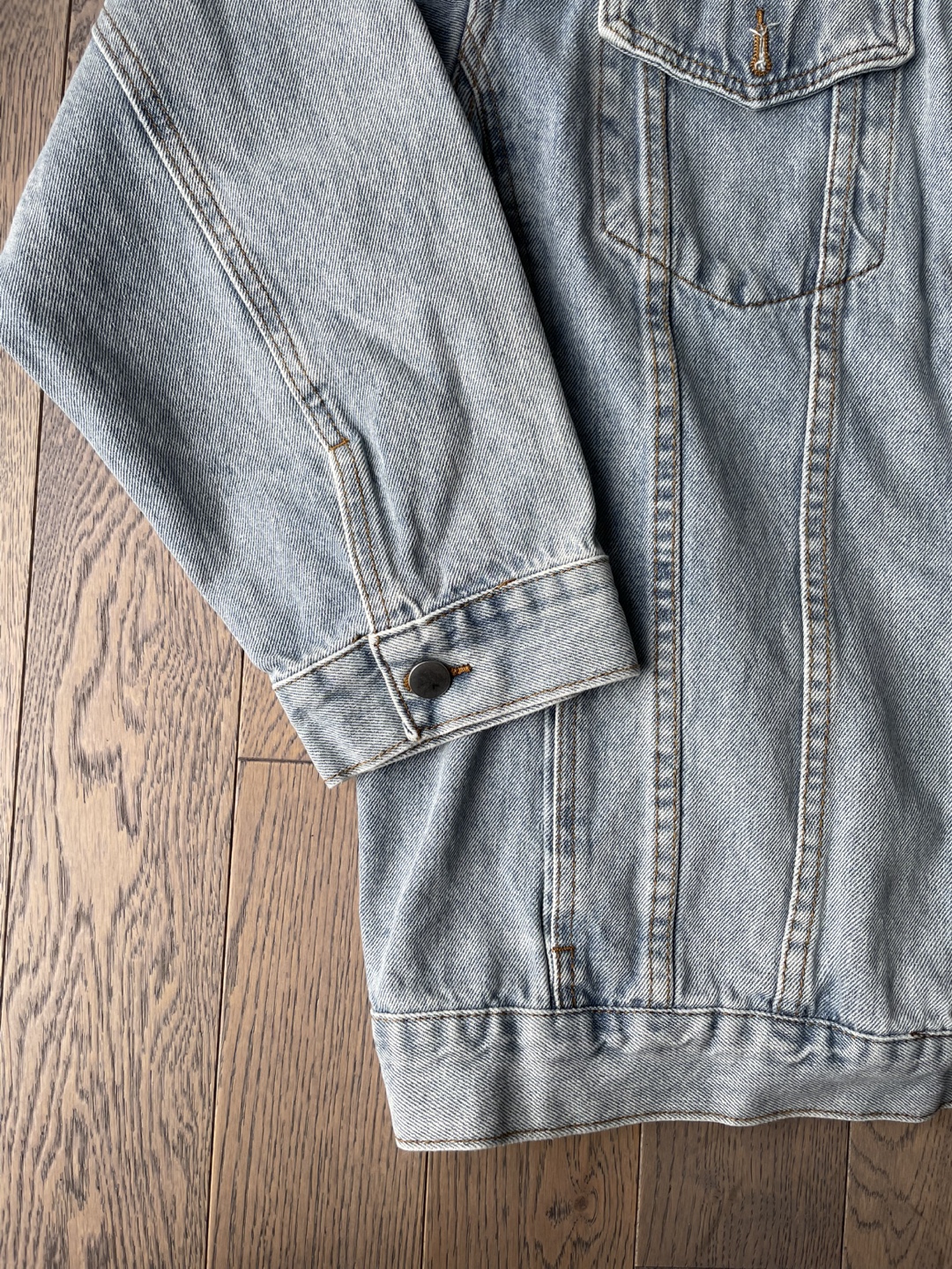 Light Wash Denim Jacket, L - photo 2