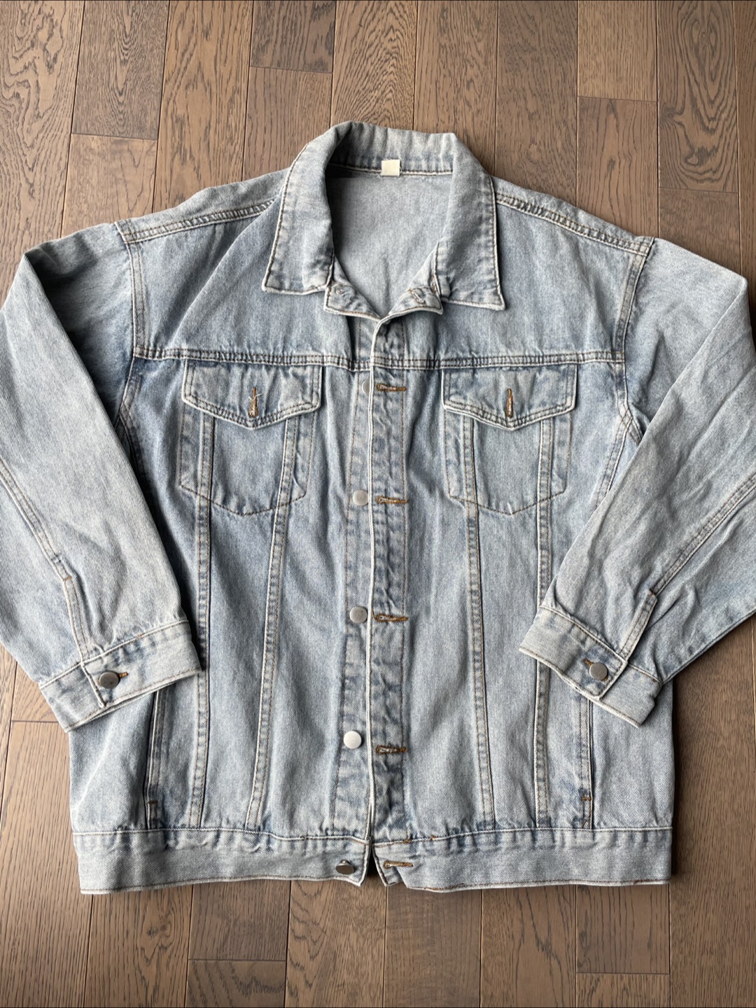 Light Wash Denim Jacket, L