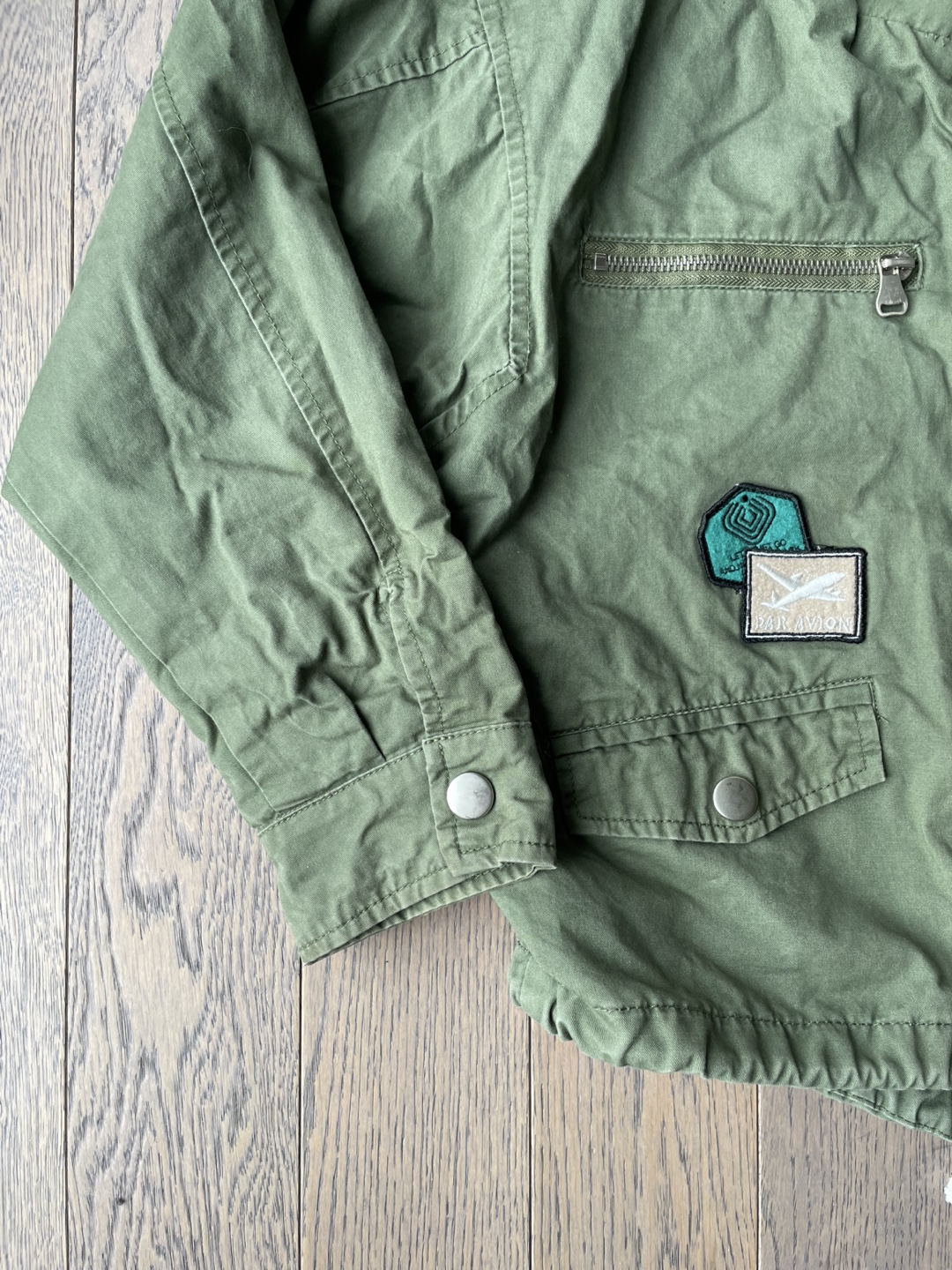 Cache Cache Green Patched Anorak Jacket, size S - photo 3