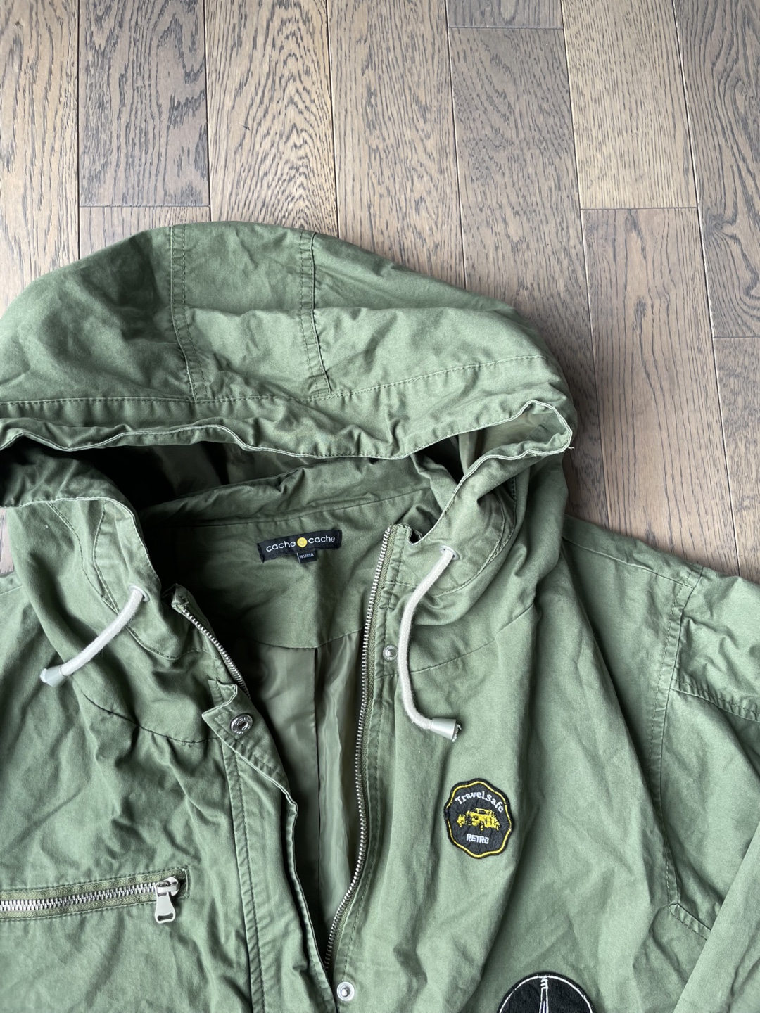 Cache Cache Green Patched Anorak Jacket, size S - photo 2