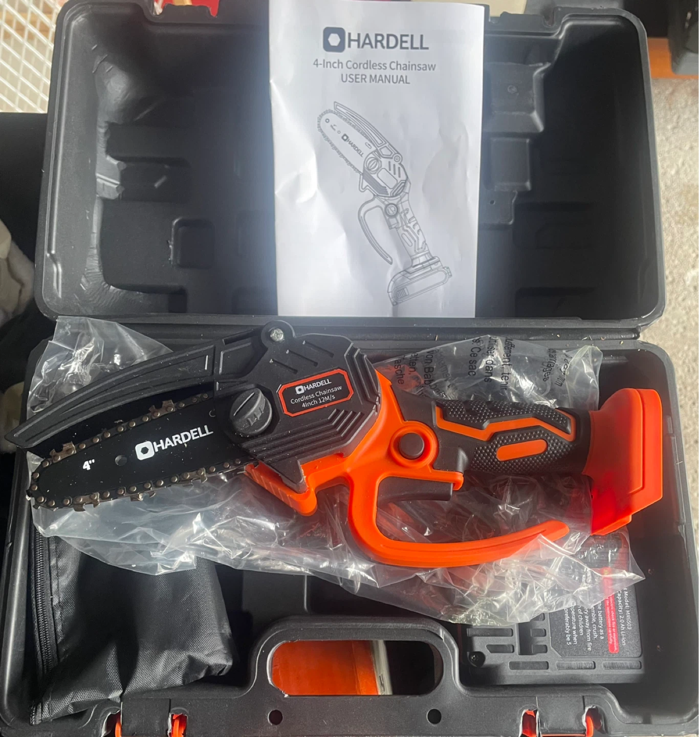 Hardell 4-Inch Cordless Chainsaw