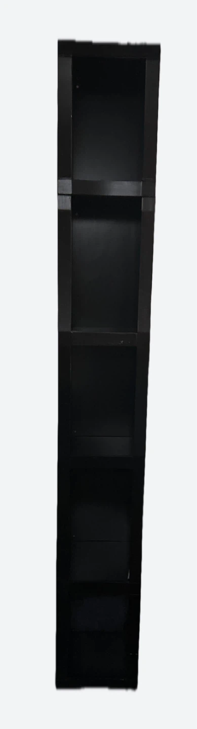Black Tall 4-Shelf Bookshelf