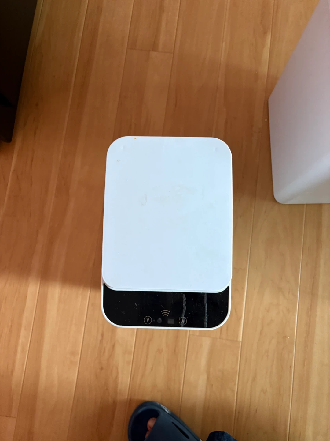 White Automatic Trash Can
