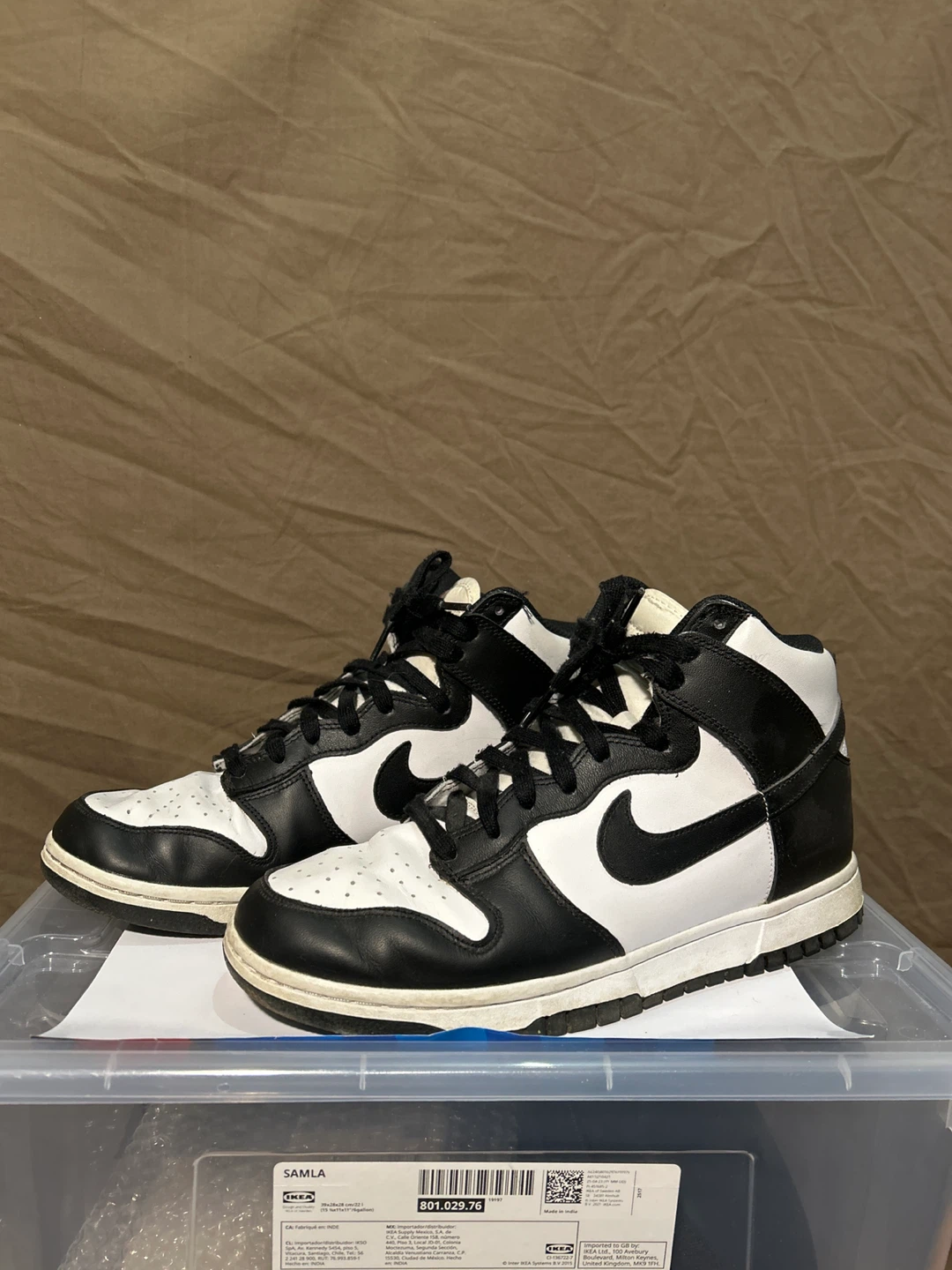 Nike Dunk High Black White Sneakers - Women’s size - 10
