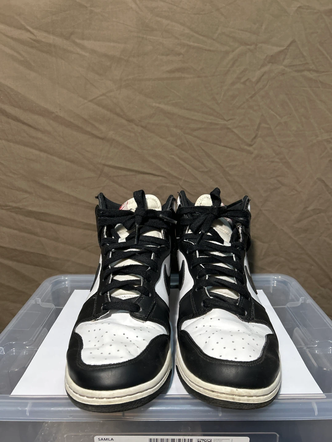 Nike Dunk High Black White Sneakers - Women’s size - 10 - photo 2