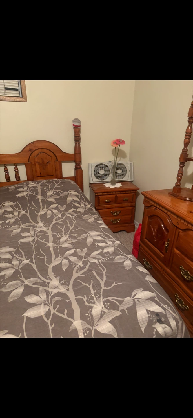 Wooden Dresser with Mirror and Armoire Set - photo 3