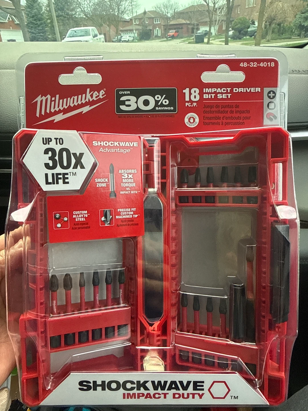 Milwaukee SHOCKWAVE Impact Driver Bit Set - 18 Piece